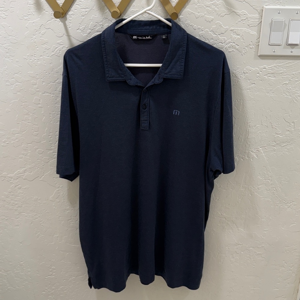 Travis Mathew Dark Blue Polo Shirt XL